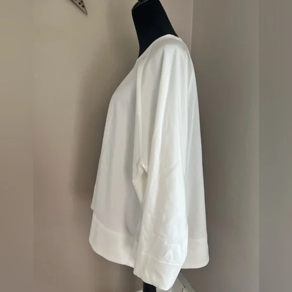 Eileen Fisher Woman’s Ivory/Cream Crew Neck Top sz 3X - Picture 8 of 14